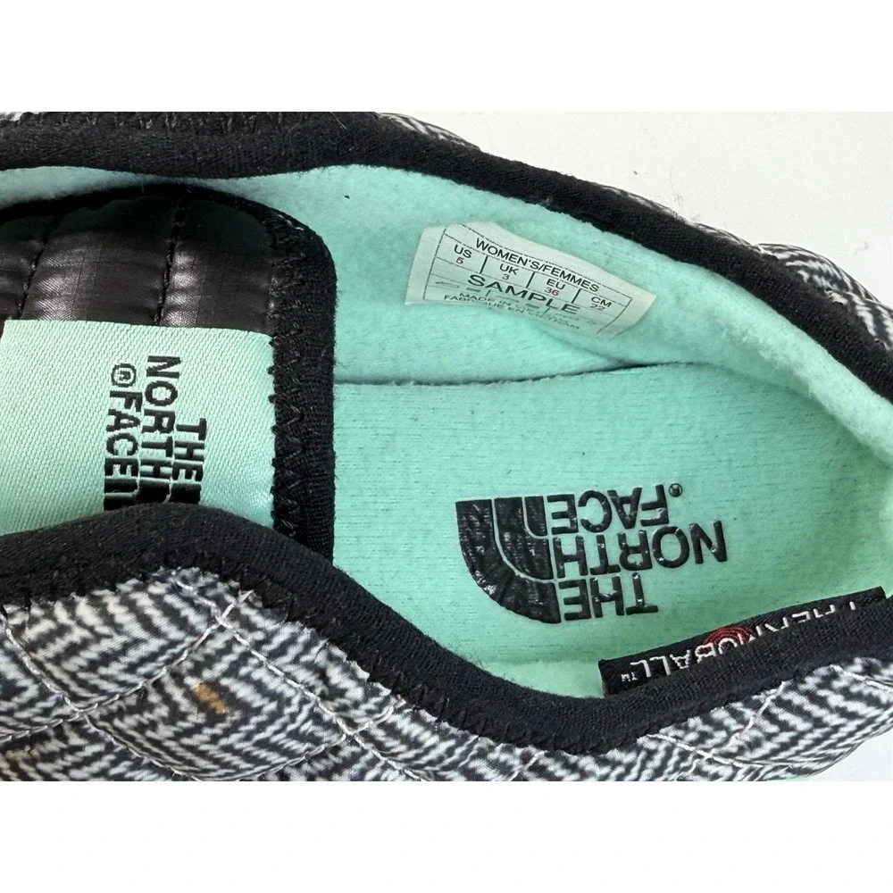 The North Face ThermoBall Traction Mules Black And White Pattern‎ Women's Size 5